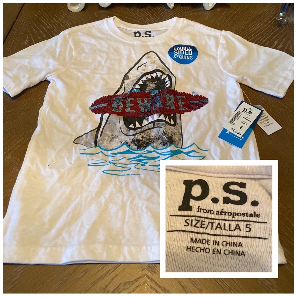 NWT Shark Shirt